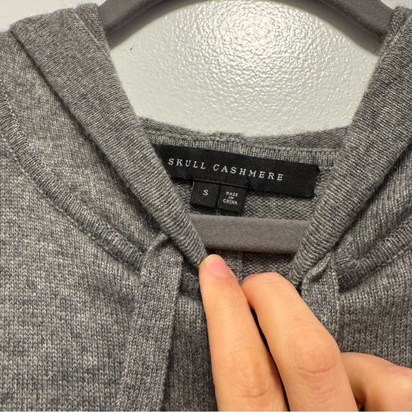 Skull Cashmere Gray Heart Snake Sweater Dress - Picture 2 of 3